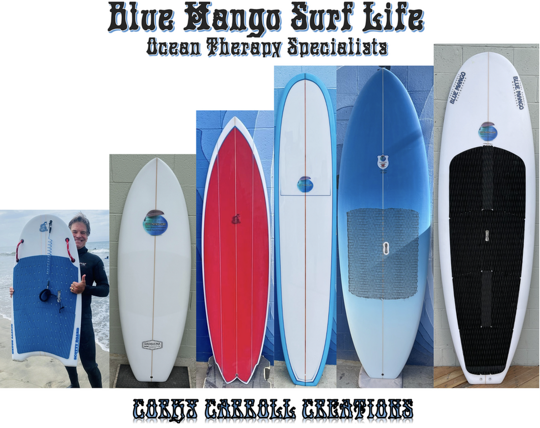 Corky Carroll's various surf craft