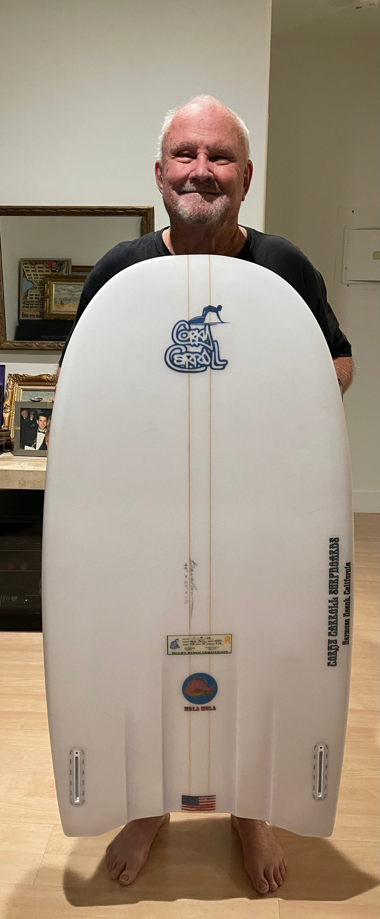 Sanoe Lake with Blue Mango surfboard